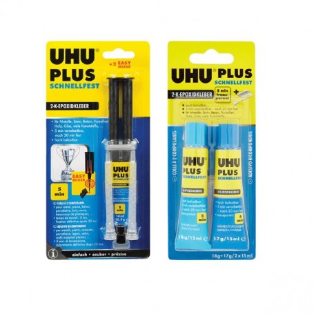 UHU PLUS 5 MIN BL 30 ML(2X15ML) (D9244)