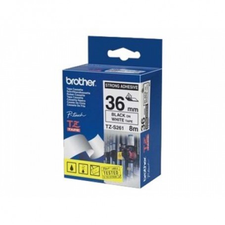 Brother TZ-S261 nastro per etichettatrice Nero su bianco (TZS261)