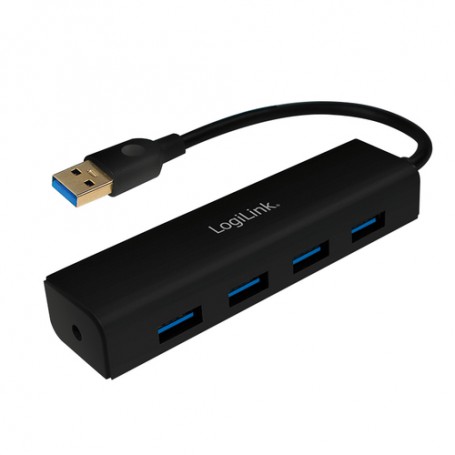 LogiLink UA0295 hub di interfaccia USB 3.2 Gen 1 (3.1 Gen 1) Type-A 5000 Mbit/s Nero (UA0295)