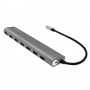LogiLink UA0310 hub di interfaccia USB 3.2 Gen 1 (3.1 Gen 1) Type-C 5000 Mbit/s Grigio (UA0310)