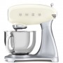 Smeg SMF02CREU sbattitore Sbattitore con base 800 W Crema, Argento (SMF02CREU)
