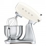Smeg SMF02CREU sbattitore Sbattitore con base 800 W Crema, Argento (SMF02CREU)