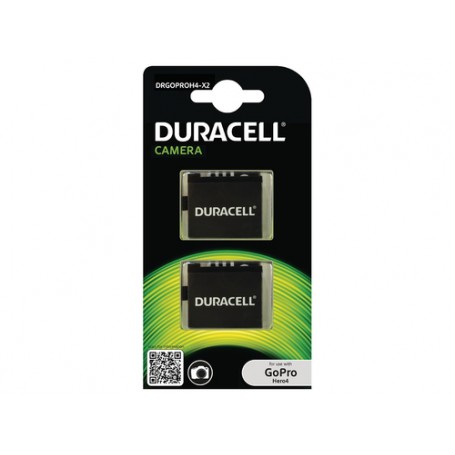 Duracell DRGOPROH4-X2 Batteria per fotocamera/videocamera Ioni di Litio 1160 mAh (DRGOPROH4-X2)