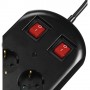 Hama 00137253 protezione da sovraccarico Nero, Blu 10 presa(e) AC 230 V 2 m (137253)
