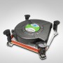 Inter-Tech K-2 Processore Refrigeratore 7,5 cm Nero, Rame, Argento (88885175)