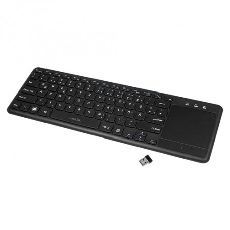 LogiLink ID0188 tastiera RF Wireless QWERTZ Nero (ID0188)