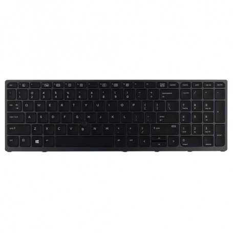 HP Backlit keyboard assembly (Belgium) Tastiera (848311-A41)
