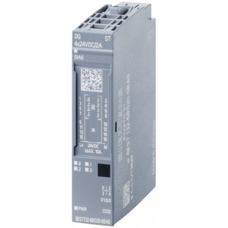 Siemens 6ES7132-6BD20-0BA0 adattatore e invertitore Interno Multicolore (6ES7132-6BD20-0BA0)