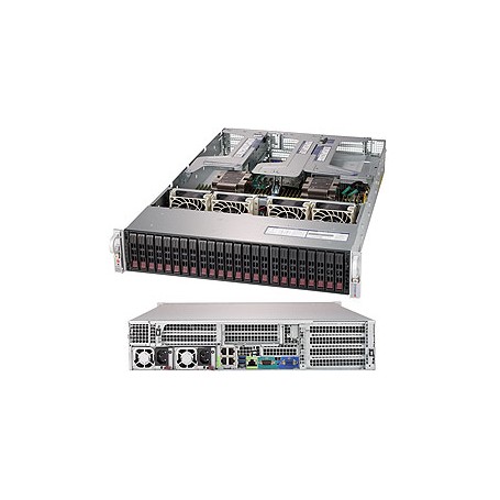 Supermicro SYS-2029U-TR4T sistema barebone per server Intel® C621 LGA 3647 (Socket P) Armadio (2U) Nero (SYS-2029U-TR4T)