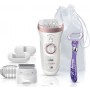 Braun Silk-épil 9 SensoSmart 9/870 40 pinzette Rosa, Bianco (9-870)