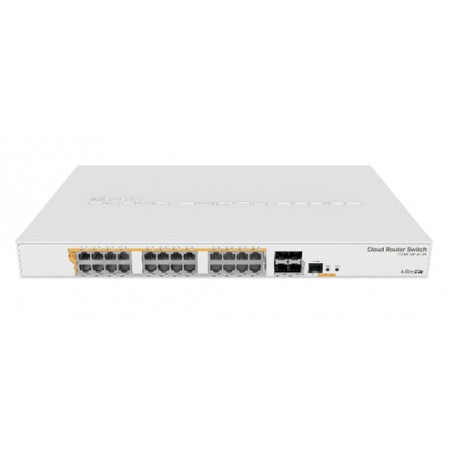 Mikrotik CRS328-24P-4S+RM switch di rete Gestito L2/L3 Gigabit Ethernet (10/100/1000) Supporto Power over Eth (CRS328-24P-4S+RM)