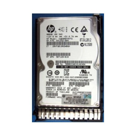Hewlett Packard Enterprise 719429-001 disco rigido interno 2.5" 900 GB SAS (719429-001)