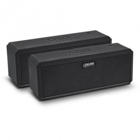 InLine WOOME 2 Altoparlante portatile stereo Nero 20 W (55382SP)