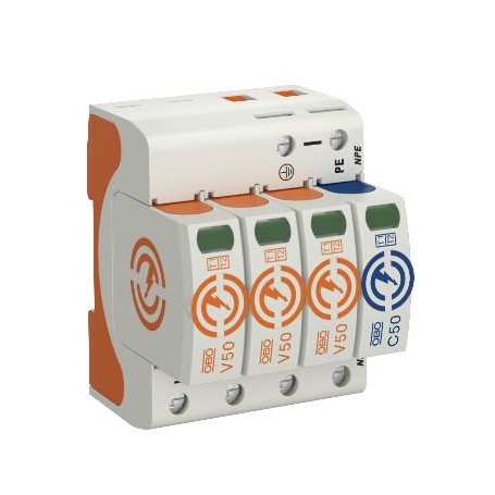 Obo Bettermann V50-3+NPE-280 Arancione, Bianco 230 V (5093526)