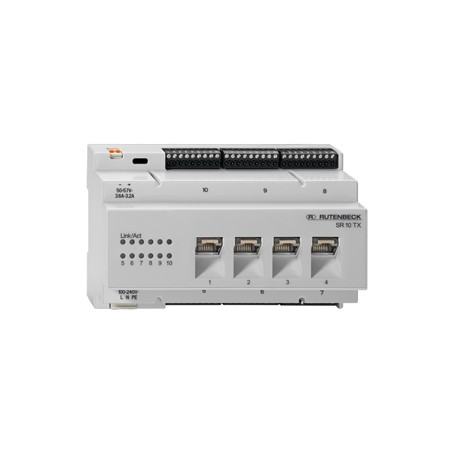 Rutenbeck SR 10TX GB Gigabit Ethernet (10/100/1000) Grigio (23510505)
