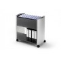 Durable Design Line Suspension File Trolley 80 A4 portariviste 2 ripiani Nero, Argento (3076121)