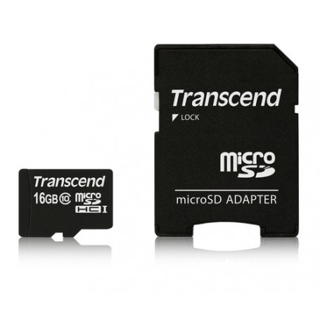 Transcend TS16GUSDHC10 memoria flash 16 GB MicroSDHC NAND Classe 10 (TS16GUSDHC10)