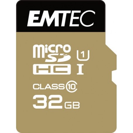 Emtec microSD Class10 Gold+ 32GB memoria flash MicroSDHC Classe 10 (ECMSDM32GHC10GP)