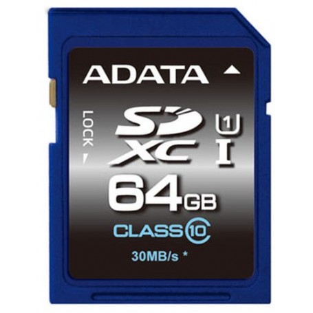 ADATA SDXC 64GB memoria flash UHS Classe 10 (ASDX64GUICL10-R)