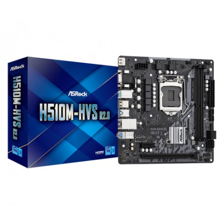 Asrock H510M-HVS R2.0 Intel H510 LGA 1200 micro ATX (90-MXBGT0-A0UAYZ)