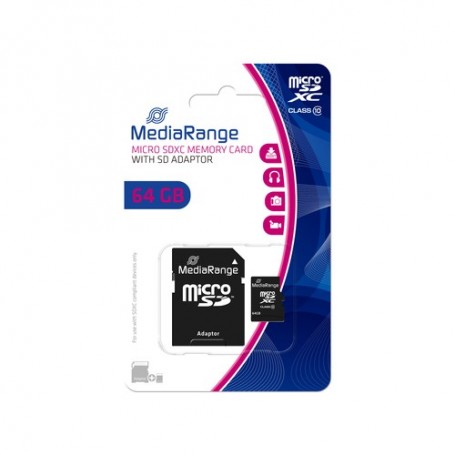 MediaRange MR955 memoria flash 64 GB MicroSDXC Classe 10 (MR955)