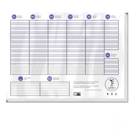 PLANNER SETTIMANALEKAMI WHITE (0250016)