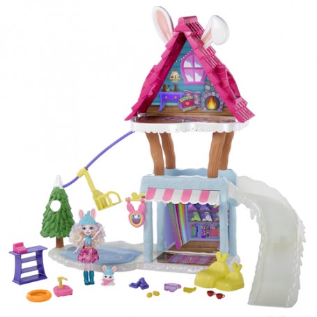 Enchantimals Hoppin' Ski Chalet with Bevy Bunny casa per le bambole (GJX50)