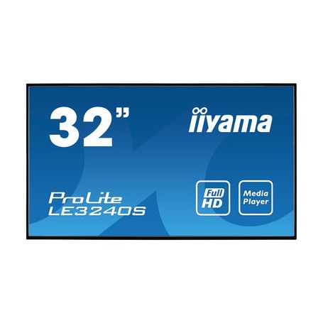 iiyama LE3240S-B3 visualizzatore di messaggi Pannello piatto per segnaletica digitale 80 cm (31.5") LED Full HD Ner (LE3240S-B3)