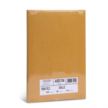 100 FOGLI GIALLO   A4 (A68X104)