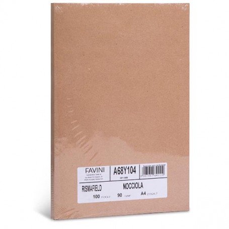 100 FOGLI NOCCIOLA   A4 (A68Y104)