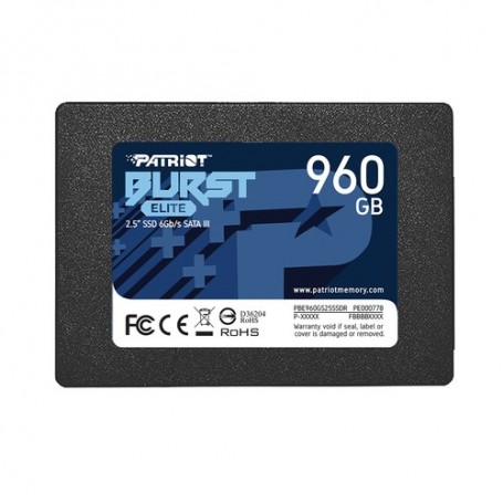 Patriot Memory Burst Elite 2.5" 960 GB Serial ATA III (PBE960GS25SSDR)