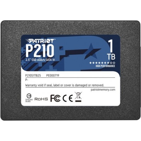 Patriot Memory P210 2.5" 1000 GB Serial ATA III (P210S1TB25)
