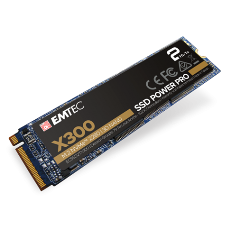 Emtec X300 M.2 2000 GB PCI Express 3.0 3D NAND NVMe (ECSSD2TX300)