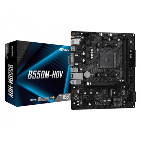 Asrock B550M-HDV AMD B550 Presa AM4 micro ATX (90-MXBDJ0-A0UAYZ)