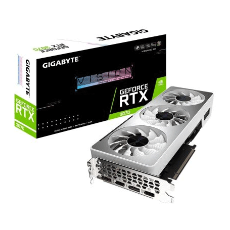GigaByte GeForce RTX 3070 Vision OC 8G Rev 2.0 - 2x DisplayPort / 2x HDMI - LHR GV-N3070VISION (GV-N3070VISION OC-8GD 2.0_PROMO)