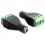 DeLOCK 65455 adattatore per inversione del genere dei cavi 3.5 mm 3 pin terminal block Nero, Verde (65455)