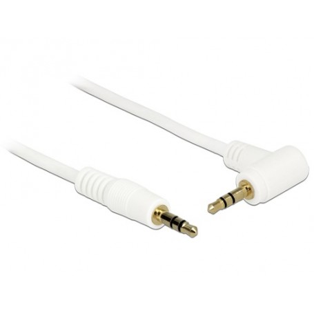 DeLOCK 2m 3.5mm M/M cavo audio Bianco (83757)
