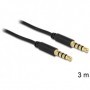 DeLOCK 3.5mm - 3.5mm, 3m cavo audio Nero (83437)