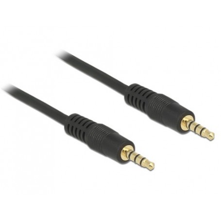 DeLOCK 83435 cavo audio 1 m 3.5mm Nero (83435)