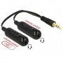 DeLOCK 0.19m, 3.5mm/2x3.5mm cavo audio 0,19 m Nero (65683)