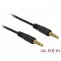 DeLOCK 85695 cavo audio 0,5 m 3.5mm Nero (85695)