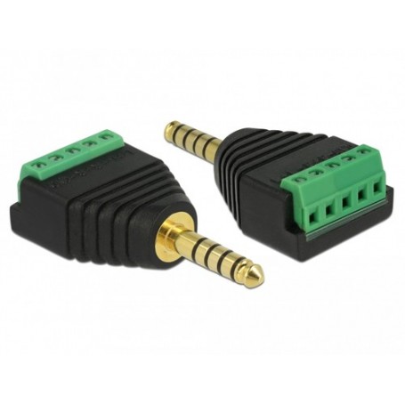 DeLOCK 65948 adattatore per inversione del genere dei cavi 4.4 mm Morsettiera Nero, Verde (65948)