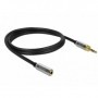 DeLOCK 85779 cavo audio 0,5 m 3.5mm Nero, Grigio (85779)