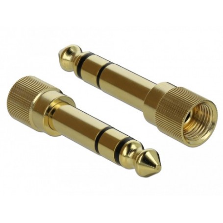 DeLOCK 65983 adattatore per inversione del genere dei cavi 6.35mm 3.5mm Oro (65983)