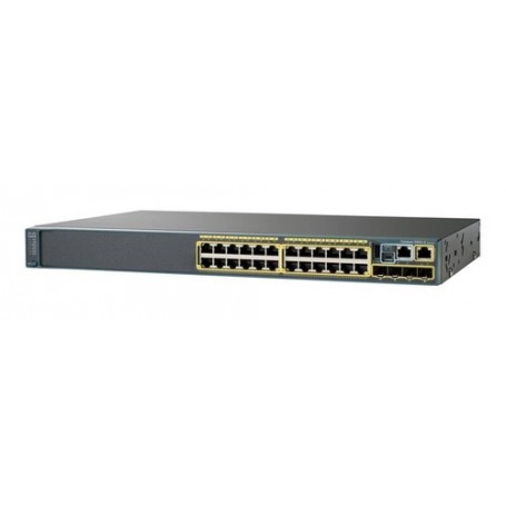 Cisco Small Business WS-C2960X-24TS-L switch di rete Gestito L2/L3 Gigabit Ethernet (10/100/1000) 1U Nero (WS-C2960X-24TS-L)
