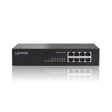 Lancom Systems GS-1108P Non gestito Gigabit Ethernet (10/100/1000) Supporto Power over Ethernet (PoE) Nero (61430)