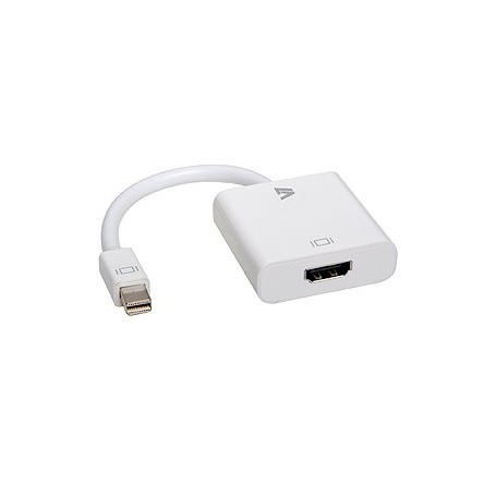V7 Adaptador blanco de vídeo con conector Mini DisplayPort macho a HDMI hembra (CBL-MH1WHT-5E)
