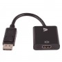V7 Adaptador negro de vídeo con conector DisplayPort macho a HDMI hembra (CBLDPHD-1E)