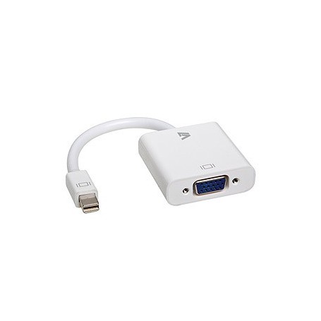 V7 Adaptador blanco de vídeo con conector Mini DisplayPort macho a VGA hembra (CBL-MV1WHT-5E)