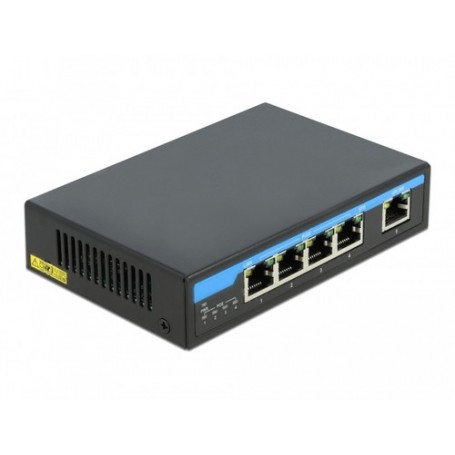 DeLOCK 87764 switch di rete Gigabit Ethernet (10/100/1000) Supporto Power over Ethernet (PoE) Nero (87764)